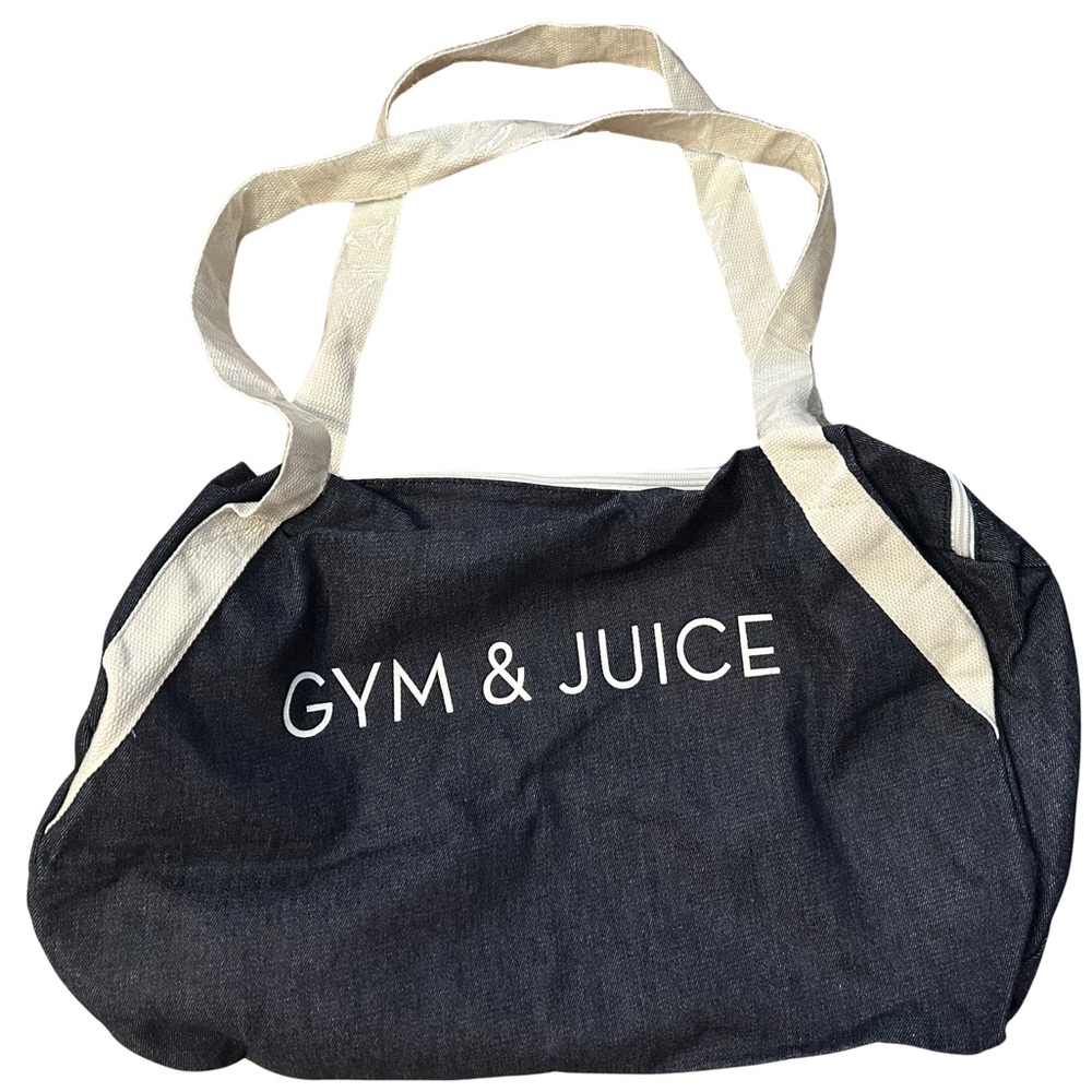 Gym & Juice branded Denim Duffle Bag Never used in perfect condition